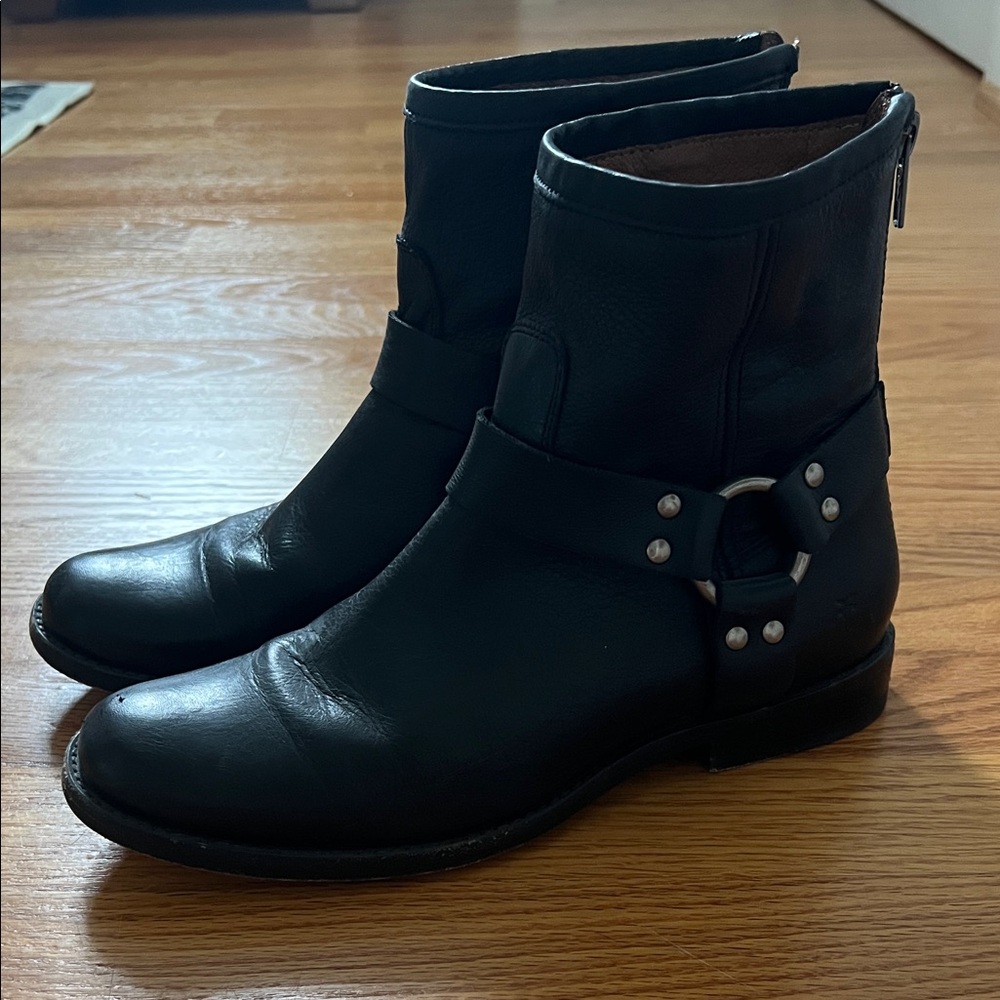 Frye Black Leather Boots